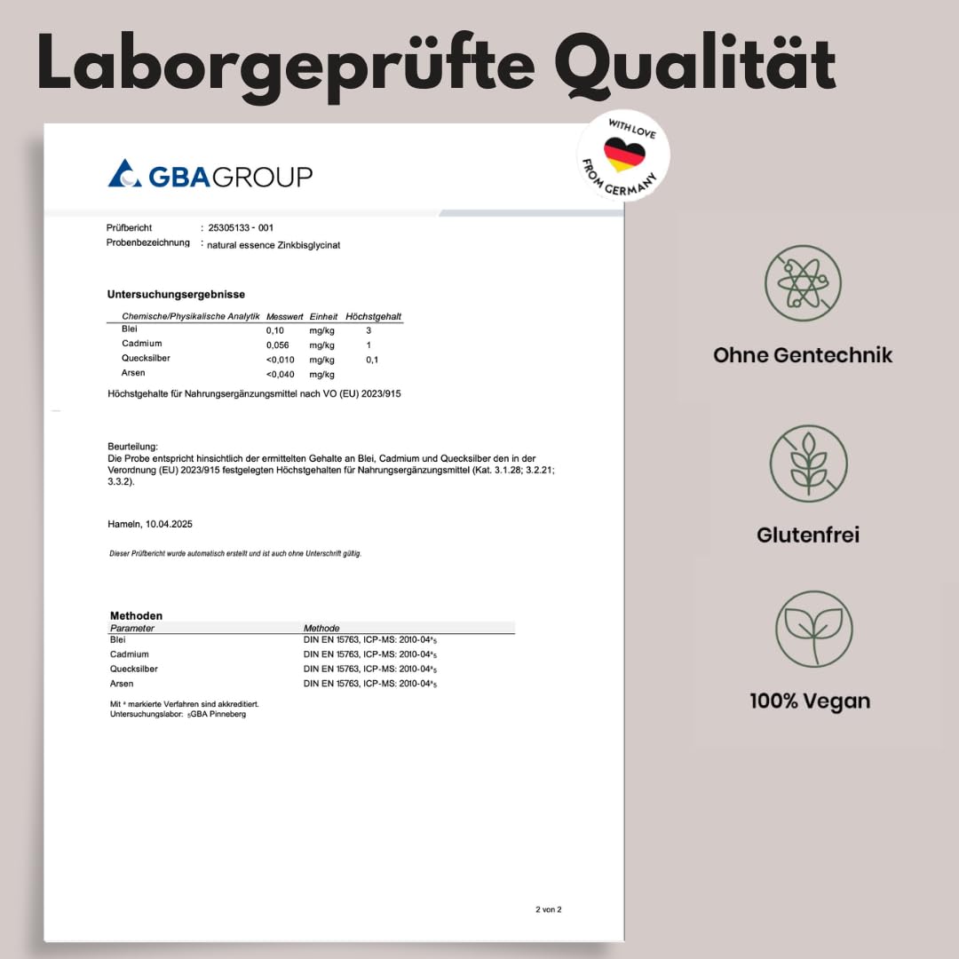 Hochdosierte Zink Tabletten 25mg - 400 Vegane Tabletten