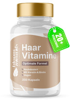 Haar Vitamine 200 Kapseln - Biotin, Selen, Zink & Keratin