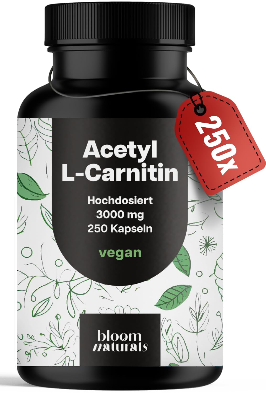 Vegan Acetyl L-Carnitine 3000mg - 250