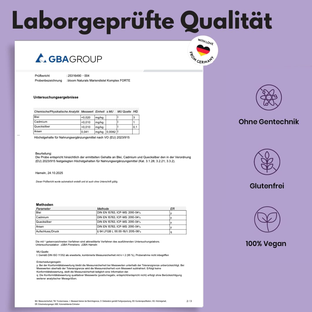 Marien Distel Komplex + Artischocke + Löwenzahn 180 Kapseln