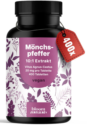 400 Mönchspfeffer Tabletten 20mg - Vegan Frauen Balance