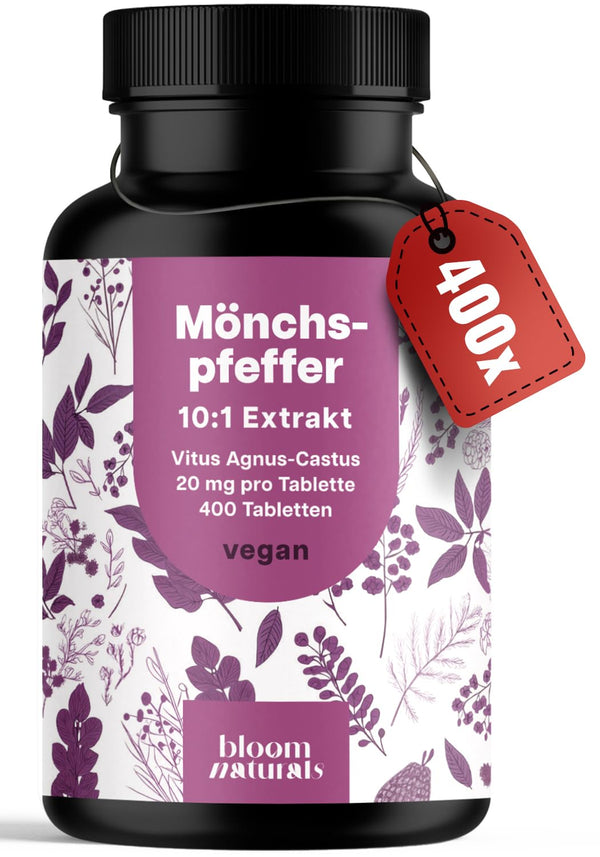 400 Mönchspfeffer Tabletten 20mg - Vegan Frauen Balance