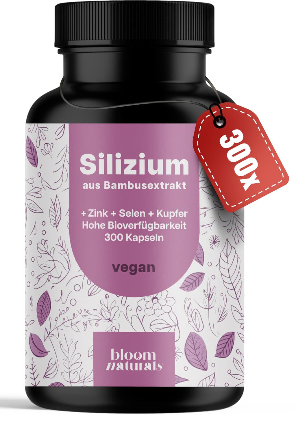 Silizium Komplex 500mg - 300 Kapseln für Haarvitamine