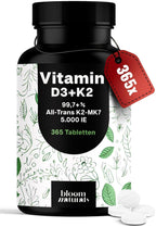 Vitamin D3 K2 5000 IU - 365 Tabletten