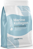 Marine Collagen Pulver - 500g - Hochdosiert & Geschmacksneutral, Fischkollagen, Meereskollagen, Fisch Kollagen - Laborgeprüft & produziert in Deutschland - Verpackung kann variieren