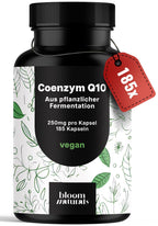 Vegan Coenzym Q10 Kapseln 250mg - 185 Stück, Made in Germany