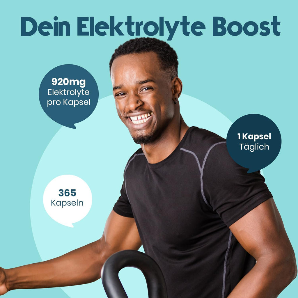 Elektrolyte Komplex 365 Kapseln - Vegan, 920mg pro Kapsel