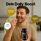 Hochdosierte Maca Kapseln 8000mg - 240 Vegan Kapseln