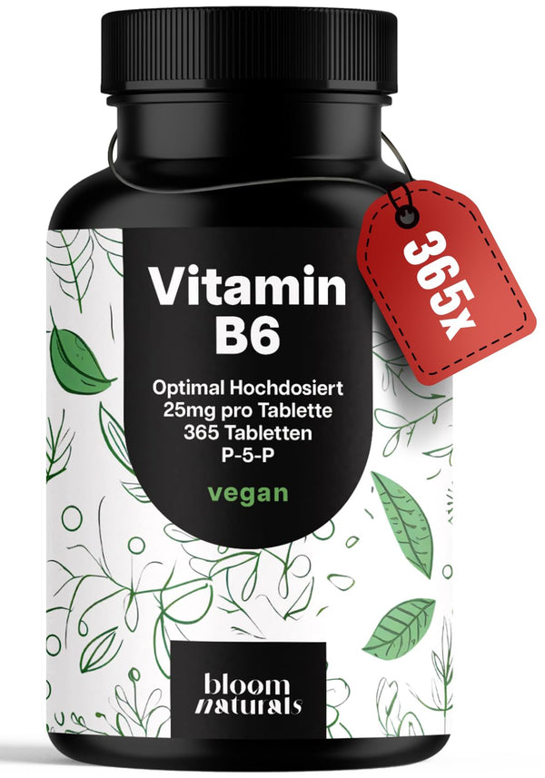 Vitamin B6 P5P 25mg - 365 Vegan Tablets - Lab Tested