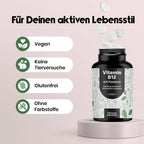 Hochdosiertes Vitamin B12 500µg + Folsäure 200µg - 400 Tabletten