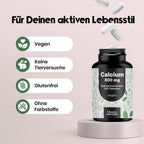 200 Hochdosierte Calcium Tabletten - Vegan, Laborgeprüft