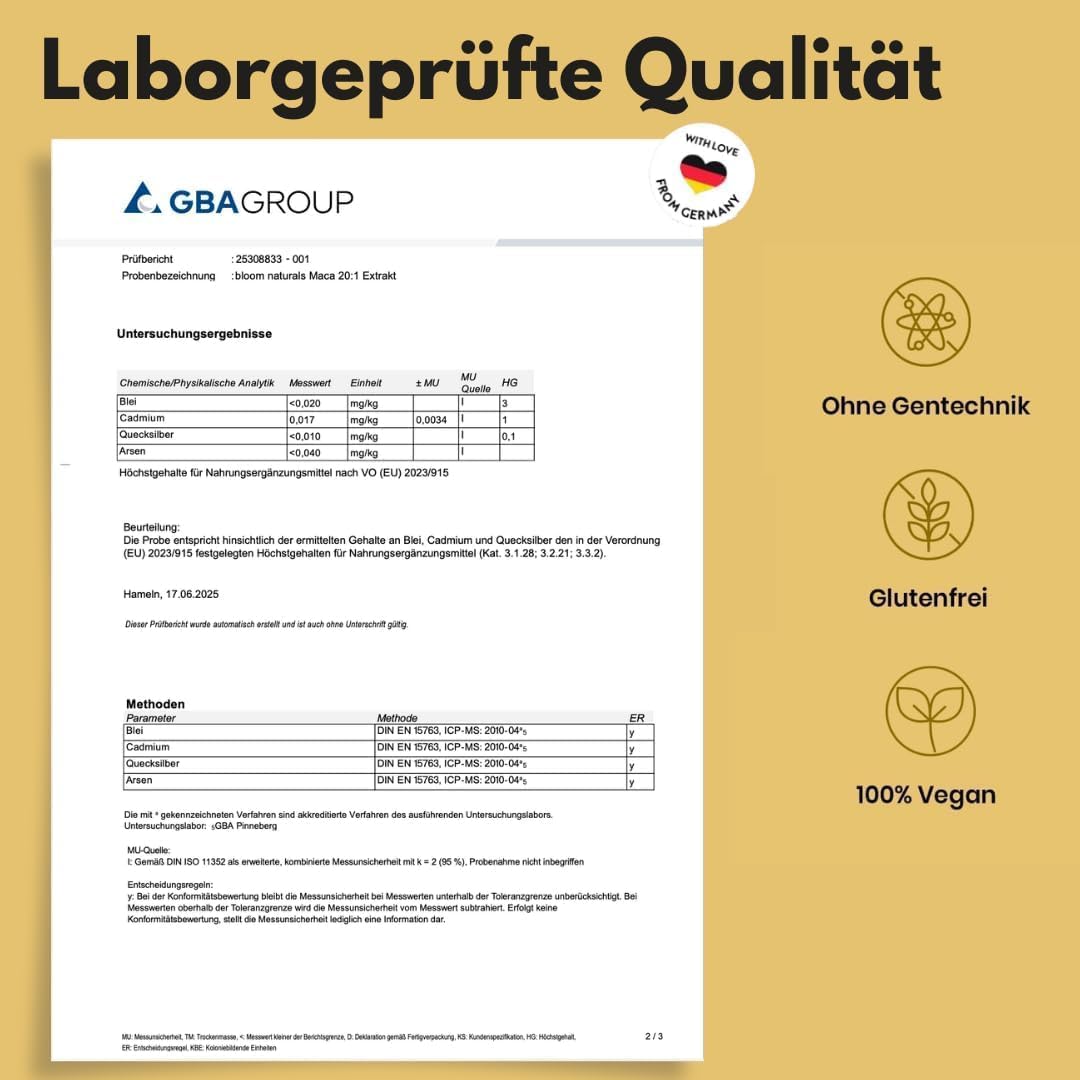 Hochdosierte Maca Kapseln 8000mg - 240 Vegan Kapseln