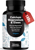 Vegan Calcium & Magnesium 800mg/400mg - 180 Capsules