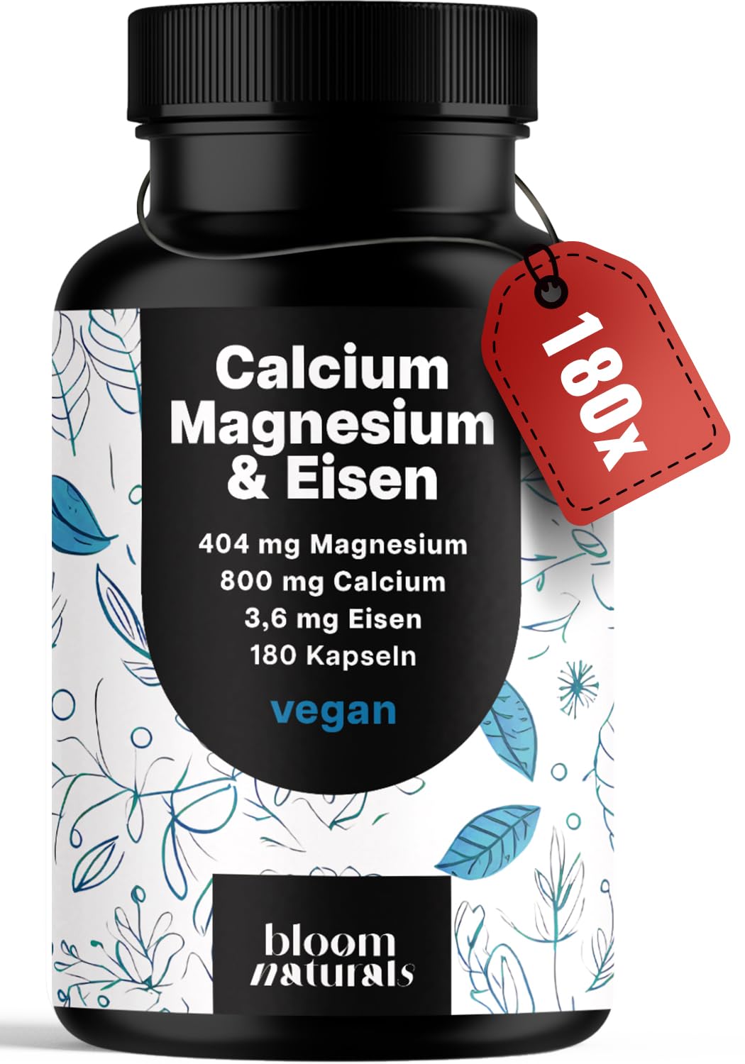 Vegan Calcium & Magnesium 800mg/400mg - 180 Capsules