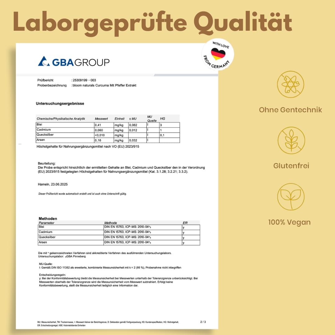 Hochdosierte Kurkuma Kapseln 700mg - 400 Stück - Vegan