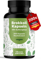 Brokkoli Kapseln 200x - 1000mg Vegan Sulforaphan