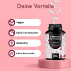 D-Mannose Kapseln mit Cranberry + Vitamin C - 180 Kapseln - 2100 mg D-Mannose pr Bild 4