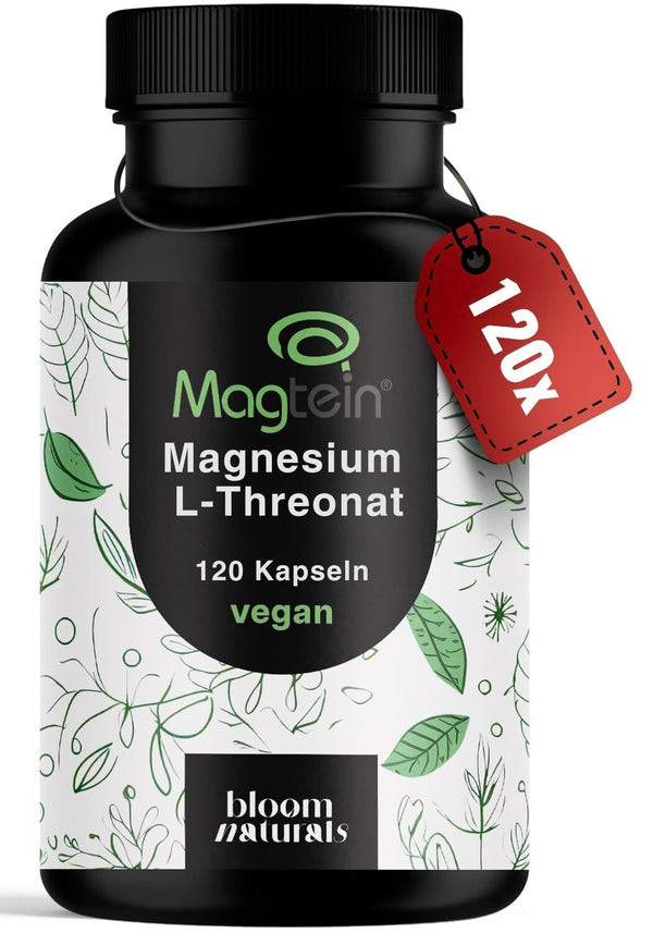 Magtein® Magnesium L-Threonate - 2000 mg, 120 Kapseln