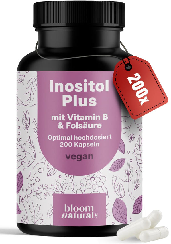 Hochdosierte Inositol Kapseln 200 - Vegan, Made in Germany