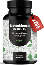 Nattokinase 100mg 365 Vegan Capsules - 20,000 FU