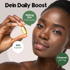 Hochdosierte Omega 3 Kapseln 400 Stück - 2000mg Fischöl