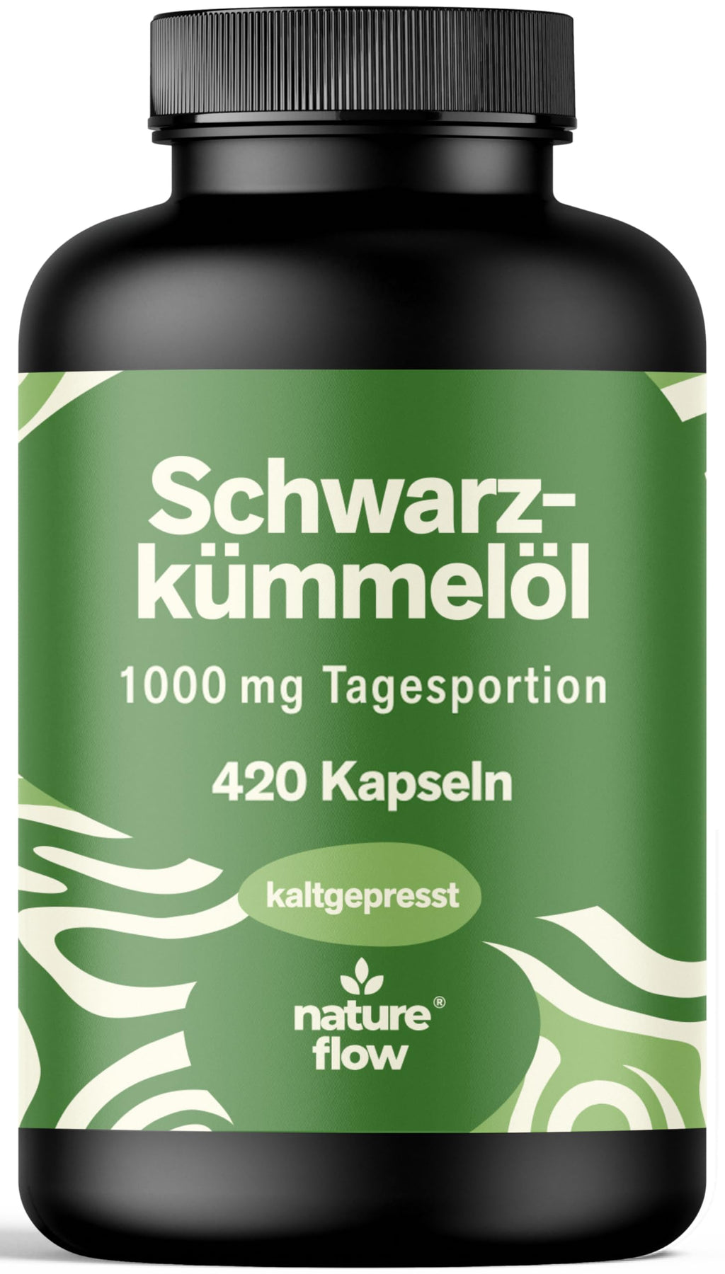 Schwarzkümmelöl Kapseln Hochdosiert – 420 Softgel Kapseln – 1.000 mg Tagesportion – Vitamin E – Prod