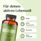 Magnesium Komplex hochdosiert - 200 Kapseln - 400 mg Magnesium pro Tag + Vitamin Bild 6