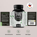 Vegan Omega 3 Kapseln 2000mg - 60 Hochdosierte Kapseln