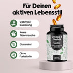 Omega 3 2000mg Kapseln - 300 Stück - Premium Fischöl