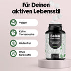 400 Tabletten Selen 200µg - 3-Fach-Komplex, Vegan & Laborgeprüft