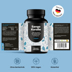 Sango Koralle 240 Kapseln - Vegan Calcium & Magnesium