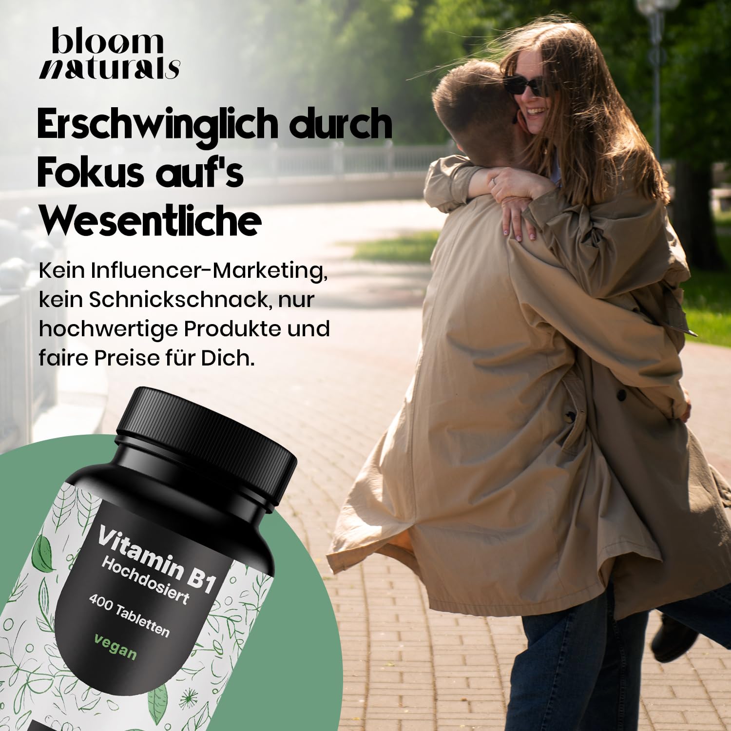 Vitamin B1 250mg - 400 Tabletten, Vegan & Laborgeprüft