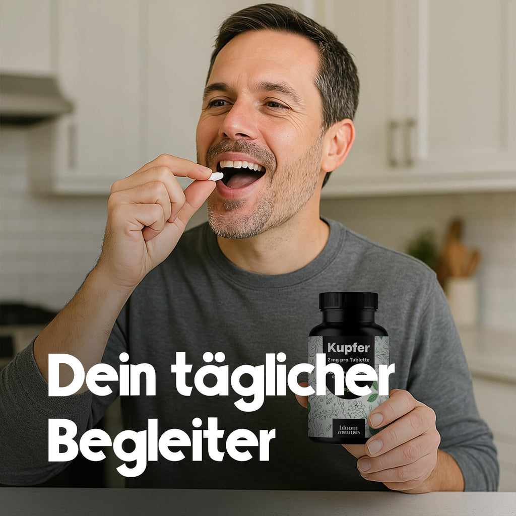 Kupfer Tabletten 400 Stück - 2 mg Vegan aus Deutschland