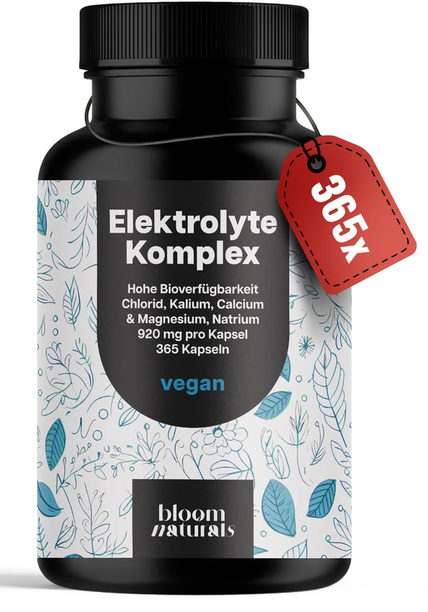 Elektrolyte Komplex 365 Kapseln - Vegan, 920mg pro Kapsel