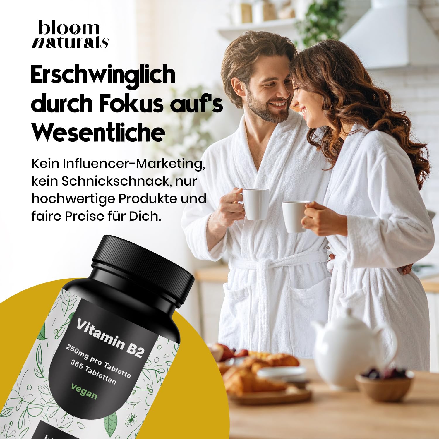 Vitamin B2 250mg - 365 Vegan Tablets - Made in Germany