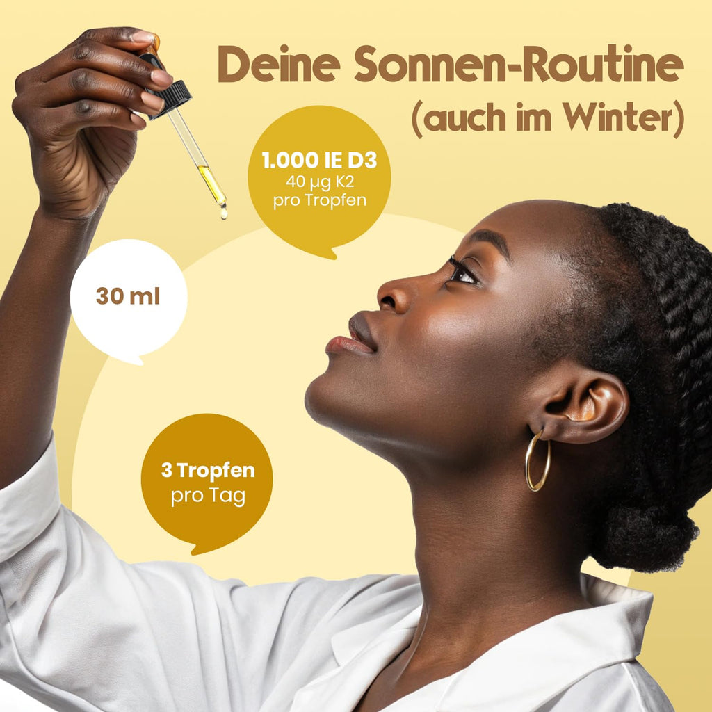 Vitamin D3 K2 Tropfen 30 ml - Hochdosiert, Laborgeprüft