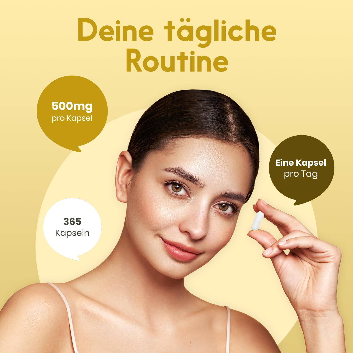 Vitamin B3 365 Kapseln 500mg Nicotinamid (B3) Vegan - Verpackung kann variieren