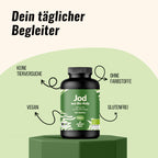 Jod Tabletten aus Bio-Kelp hochdosiert - 365 Tabletten - 200 µg Jodtabletten, ve Bild 2