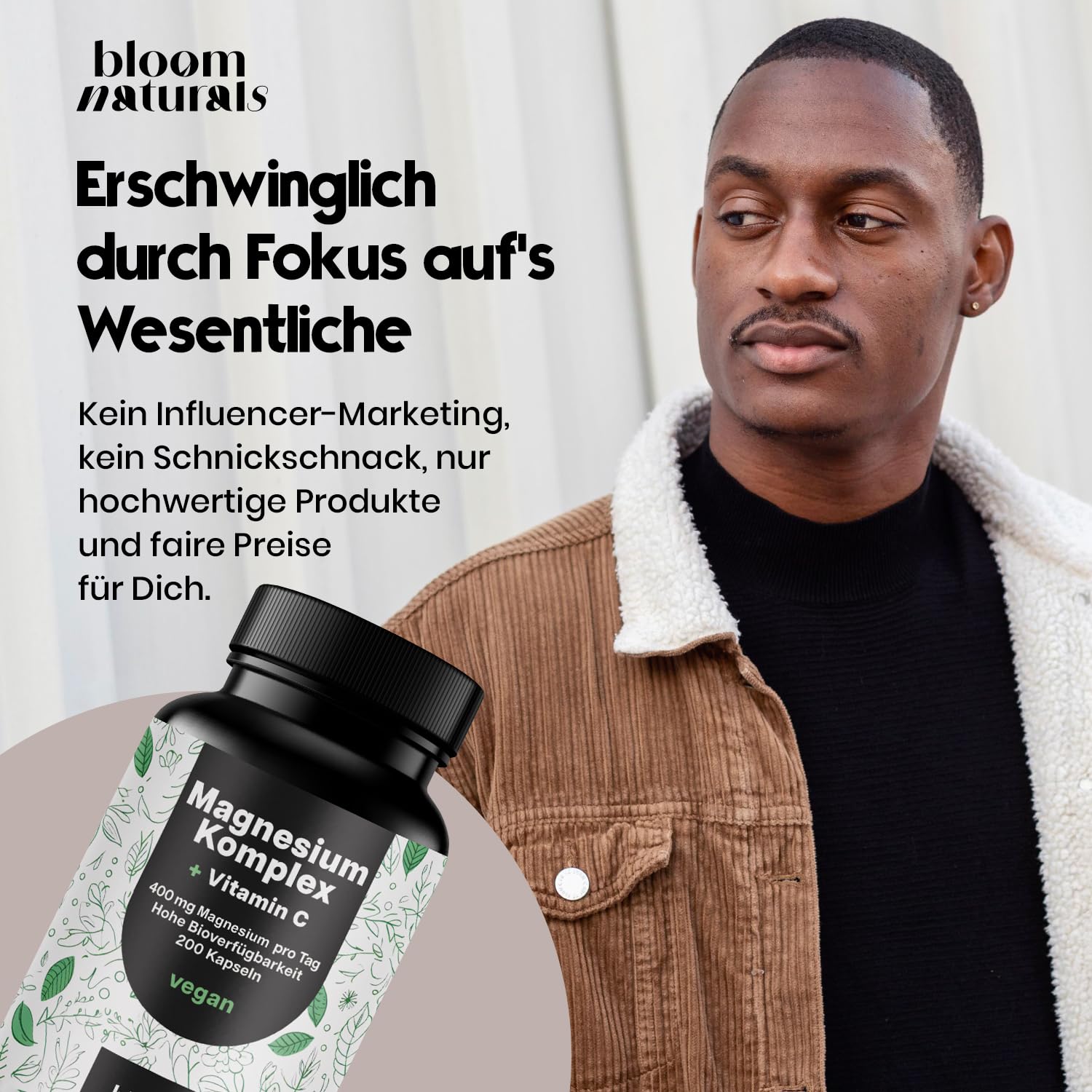 Magnesium Komplex 400mg + Vitamin C - 200 Kapseln