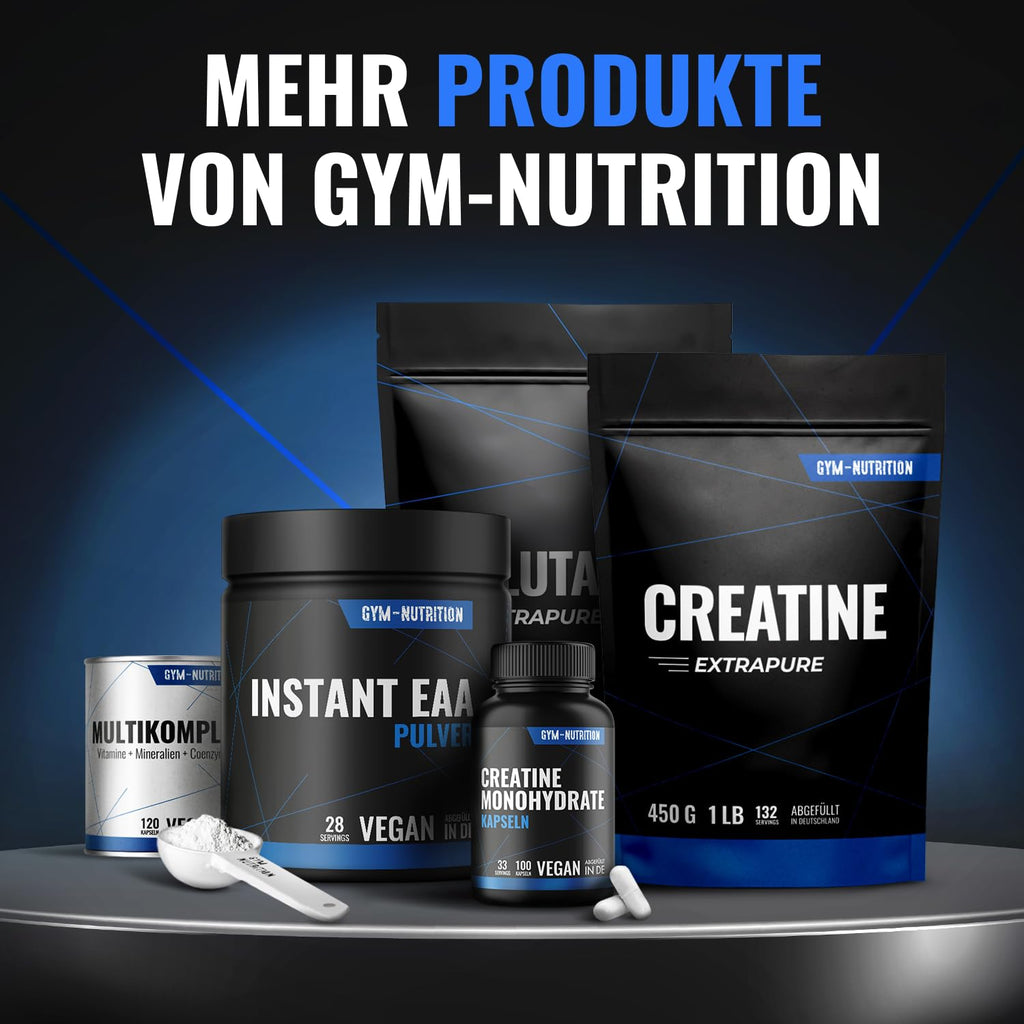 BCAA Pulver Blutorange hochdosiert - 2:1:1 mit 13.000mg pro Portion - Essentielle Aminosäuren Leucin, Isoleucin, Valin - Leckerer Geschmack - Vegan & in Deutschland produziert