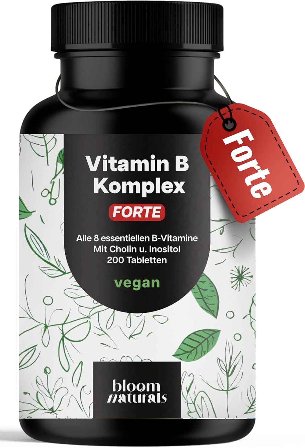 Q10 Komplex 200mg + B1, B2, B3, B12 - 120 Vegan Capsules
