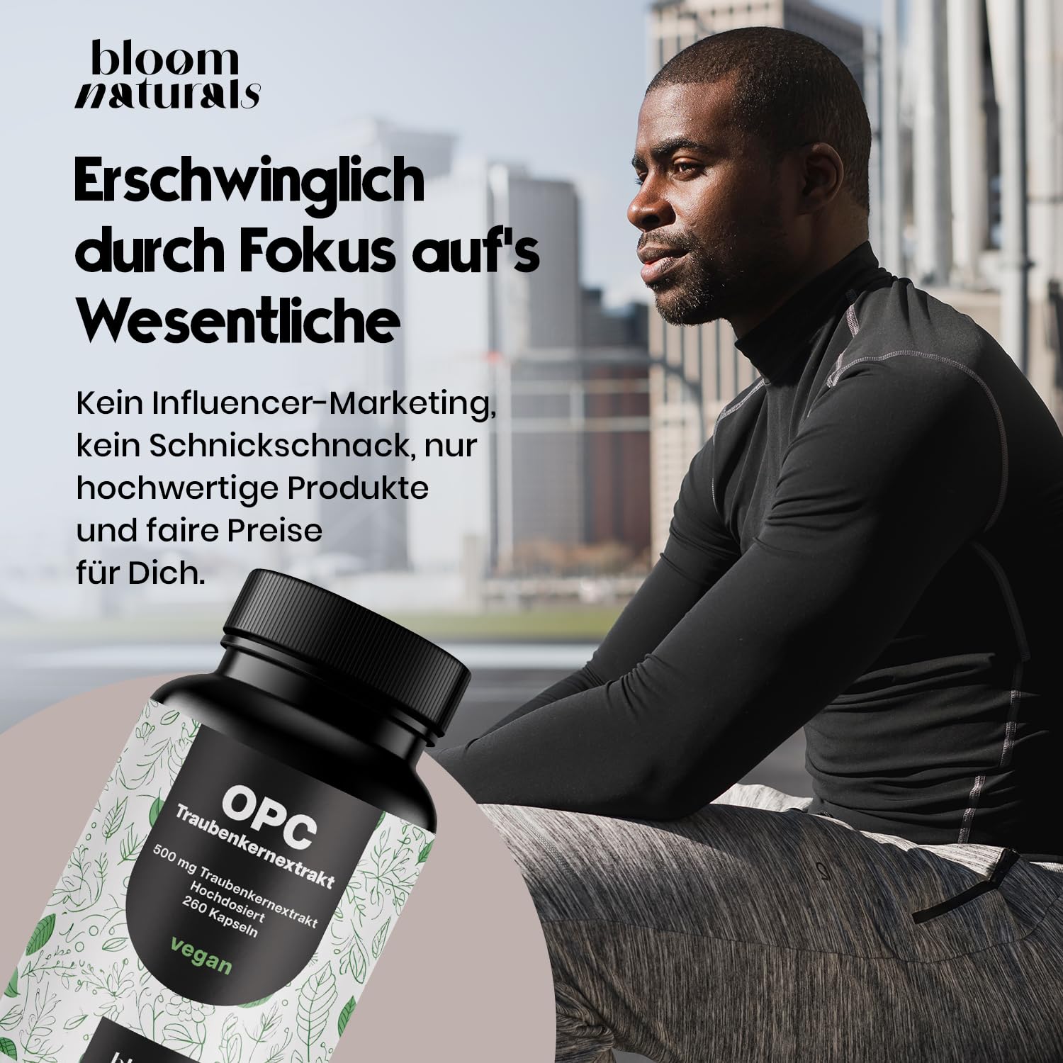 Hochdosierter OPC Traubenkernextrakt - 260 Kapseln, Vegan