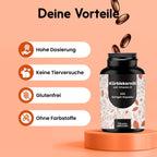 Kürbiskernöl Kapseln Hochdosiert mit Vitamin E - 420 Softgel-Kapseln - 3000 mg K Bild 4