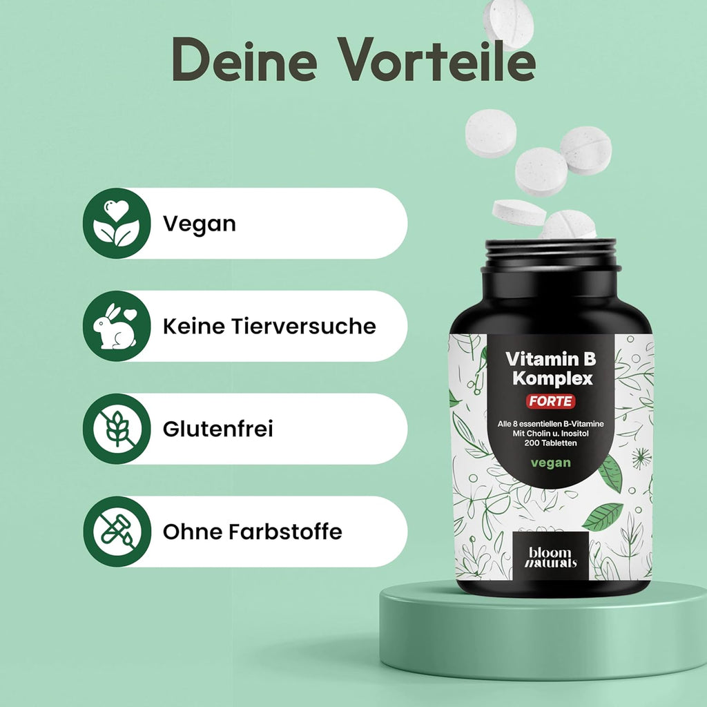 Q10 Komplex 200mg + B1, B2, B3, B12 - 120 Vegan Capsules