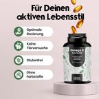 Hochdosierte Omega 3 Kapseln 400 Stück - 2000mg Fischöl