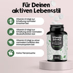 Vitamin D3 K2 5000 IE – 180 Premium Tablets – Made in Germany