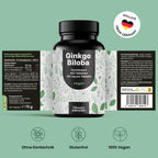 Ginkgo Biloba 400mg Tablets - Vegan & Easy to Swallow
