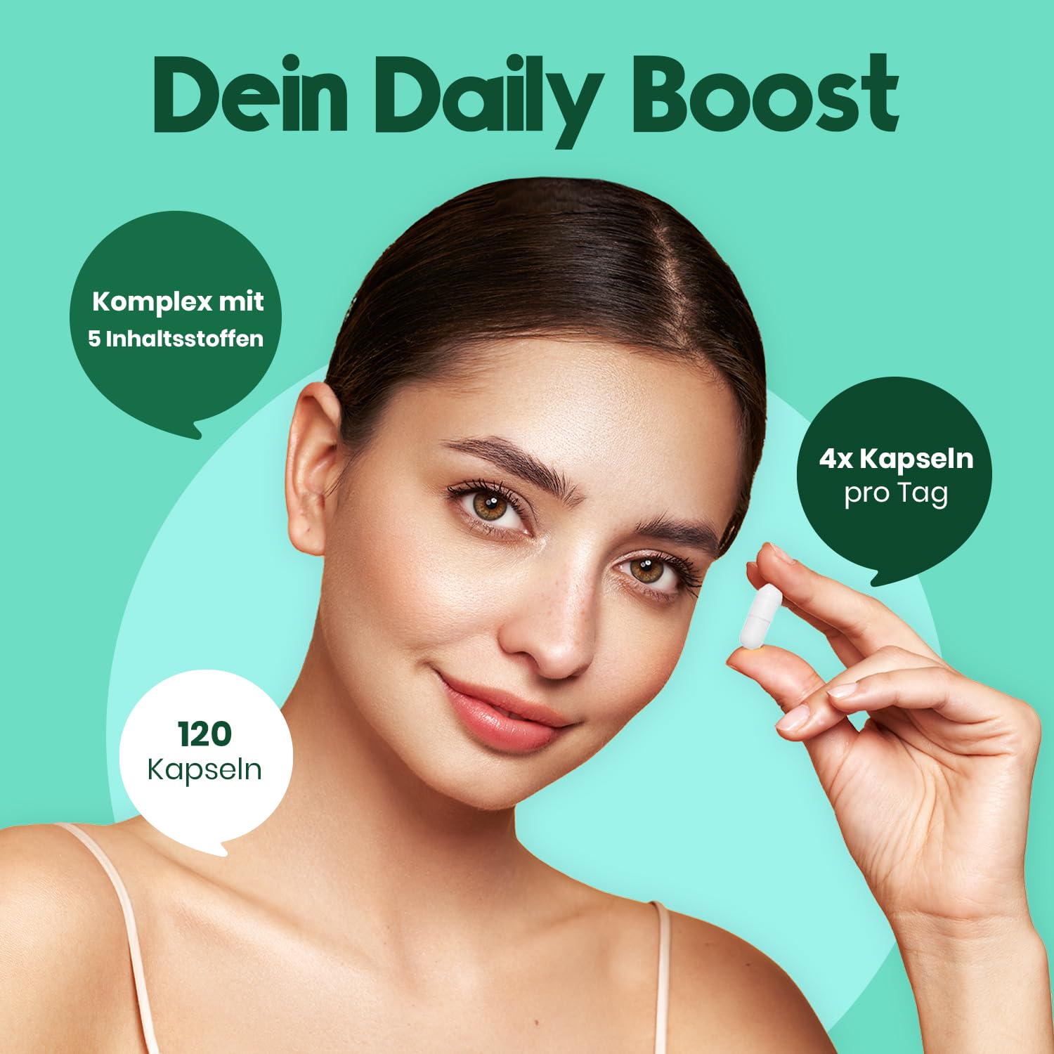 Glucosamin Kapseln Hochdosiert mit MSM & Vitaminen - 120 Stk.