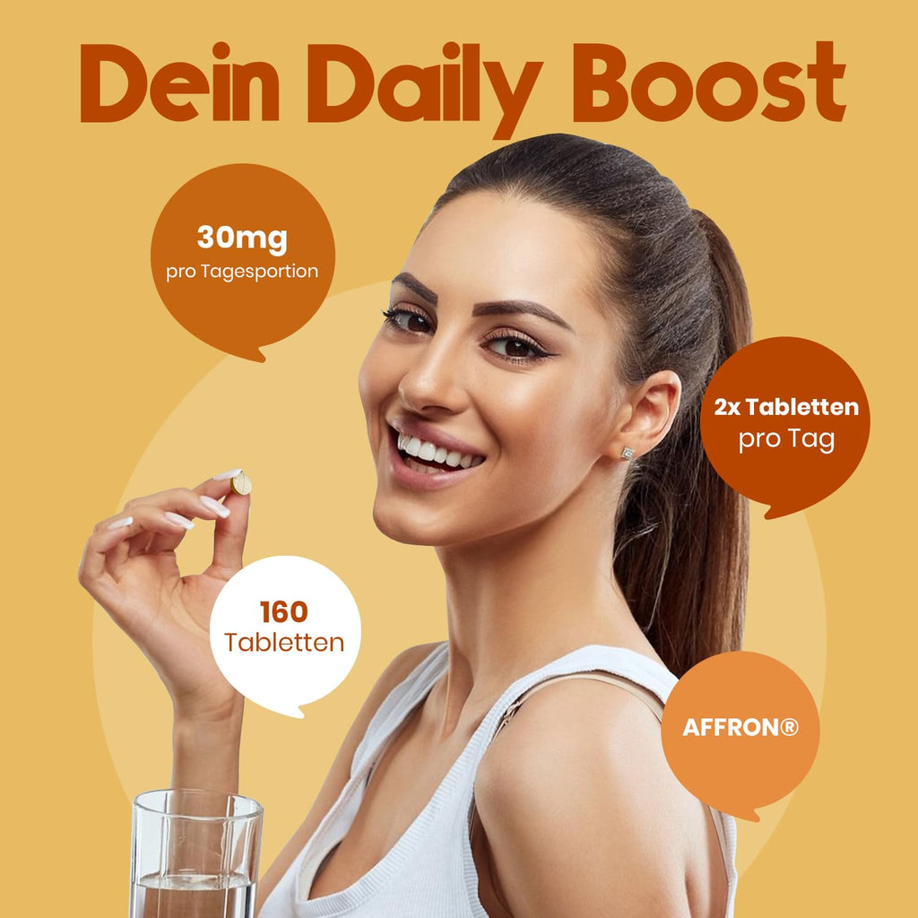 160 Tabletten AFFRON® Safran Extrakt 30mg - Vegan