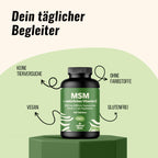MSM Tabletten Hochdosiert - 400 Stück - 2000 mg MSM + Natürliches Vitamin C - Al Bild 2